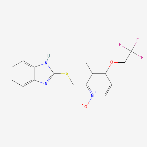 Lansoprazole Sulfide N-Oxide (CAS: 163119-30-0) - Chemical Structure and Molecular Formula 
