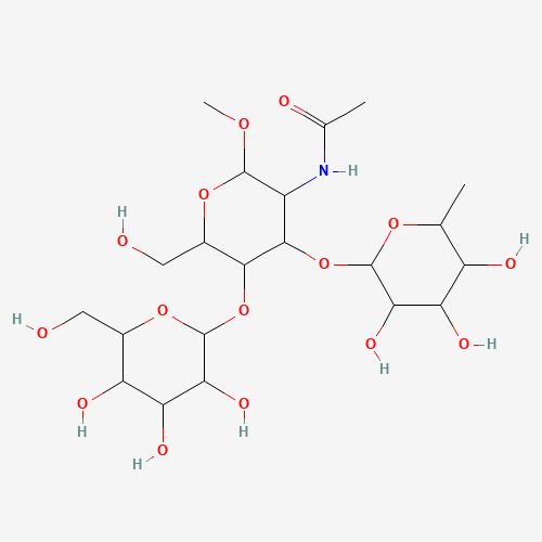 Lewis X Trisaccharide, Methyl Glycoside (CAS: 176106-81-3) - Chemical Structure and Molecular Formula 
