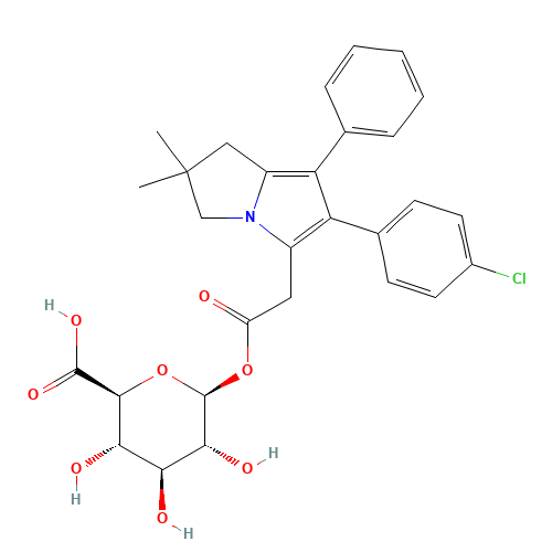 Licofelone Acyl-b-D-glucuronide (CAS: 1033702-58-7) - Related Chemical Product