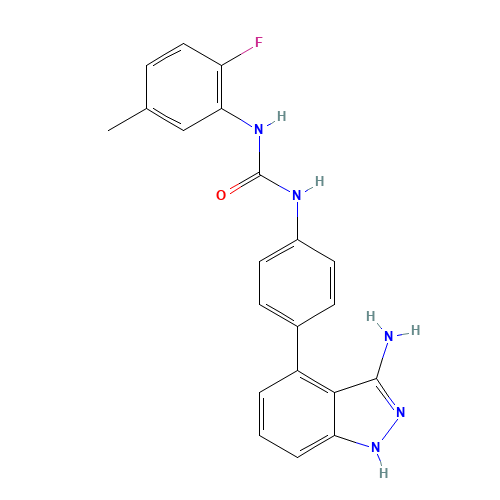 Linifanib (CAS: 796967-16-3) - Chemical Structure and Molecular Formula 