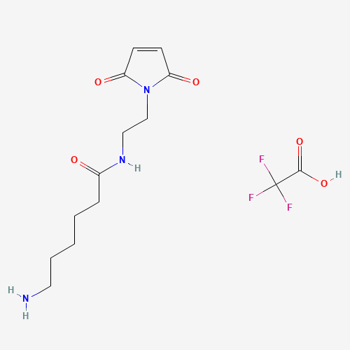 N-(2-Maleimidoethyl)-6-aminohexanamide, Trifluoroacetic Acid Salt (CAS: 1185075-13-1) - Chemical Structure and Molecular Formula 