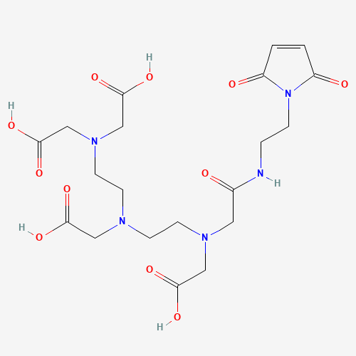 [N-(2-Maleimidoethyl)]diethylenetriaminepentaacetic Acid Monoamide (CAS: 180152-82-3) - Chemical Structure and Molecular Formula 