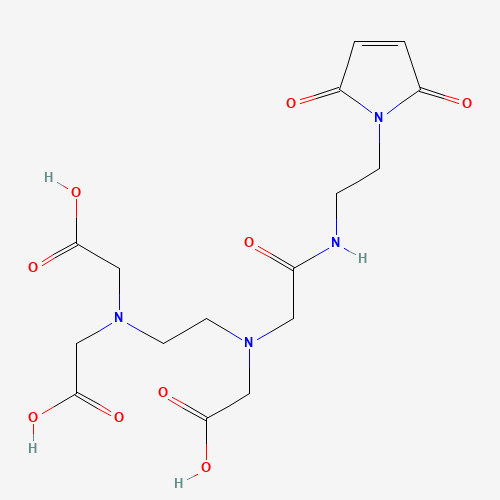 [N-(2-Maleimidoethyl]ethylenediamine-N,N,N',N'-tetraacetic Acid, Monoamide, Technical Grade (CAS: 1185102-85-5) - Chemical Structure and Molecular Formula 