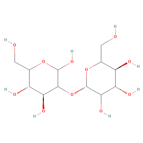 2-O-b-D-Mannopyranosyl-D-mannose (CAS: 50728-38-6) - Chemical Structure and Molecular Formula 