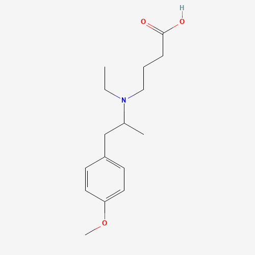 Mebeverine Acid (CAS: 475203-77-1) - Chemical Structure and Molecular Formula 