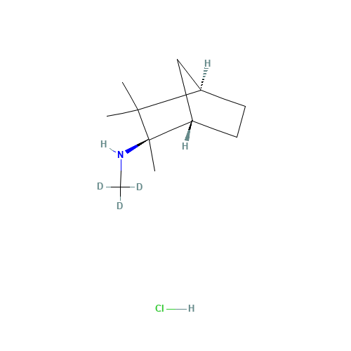 Mecamylamine-d3 Hydrochloride (CAS: 1217625-71-2) - Chemical Structure and Molecular Formula 