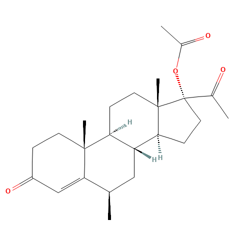 epi-Medroxy Progesterone 17-Acetate (CAS: 2242-65-1) - Chemical Structure and Molecular Formula 