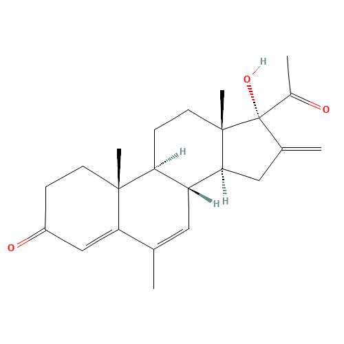 Melengestrol (CAS: 5633-18-1) - Chemical Structure and Molecular Formula 