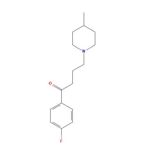 Melperone (CAS: 3575-80-2) - Chemical Structure and Molecular Formula 