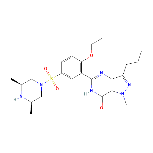 Methisosildenafil (CAS: 496835-35-9) - Chemical Structure and Molecular Formula 