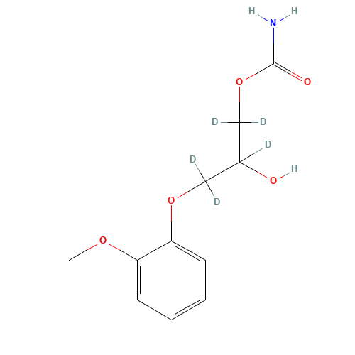 Methocarbamol-d5 (CAS: 1189699-70-4) - Chemical Structure and Molecular Formula 