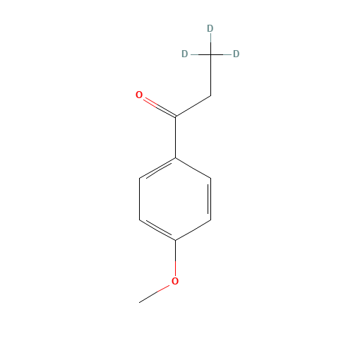 4'-Methoxypropiophenone-d3 (CAS: 89717-81-7) - Chemical Structure and Molecular Formula 