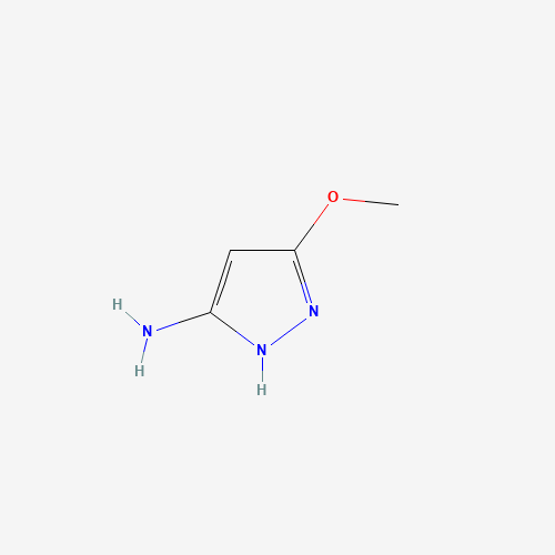 5-Methoxy-1H-pyrazol-3-amine (CAS: 41307-23-7) - Chemical Structure and Molecular Formula 