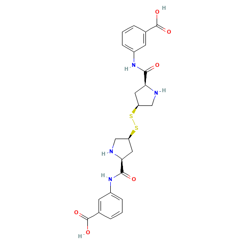 (2S)-cis-3-[[(4-Mercapto-2-pyrrolidinyl)carbonyl]amino]benzoic Acid Disulfide Dihydrochloride (CAS: 444057-64-1) - Related Chemical Product