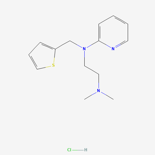 Methapyrilene Hydrochloride (CAS: 135-23-9) - Chemical Structure and Molecular Formula 