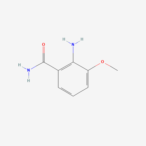 3-Methoxy-2-aminobenzamide (CAS: 106782-78-9) - Chemical Structure and Molecular Formula 