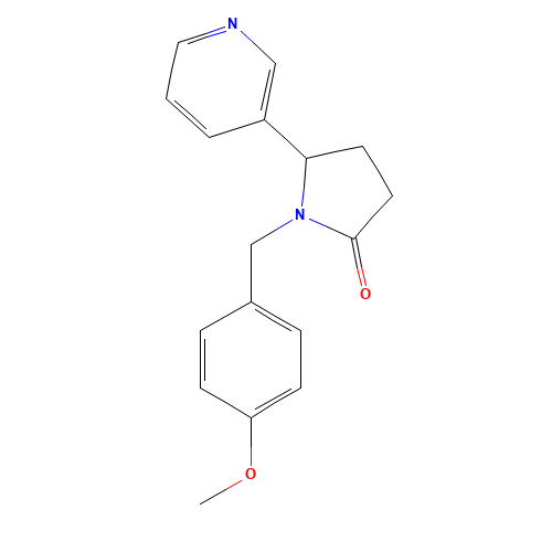 N-(4-Methoxybenzyl)cotinine (CAS: 887406-85-1) - Chemical Structure and Molecular Formula 