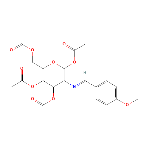 2-(4-Methoxybenzylidene)imino-2-deoxy-1,3,4,6-Tetra-O-acetyl-b-D-glucopyranose (CAS: 7597-81-1) - Related Chemical Product