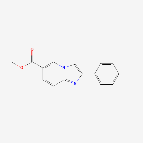 6-(Methoxycarbonyl)-2-(4-methylphenyl)imidazo[1,2-a]pyridine (CAS: 917252-78-9) - Chemical Structure and Molecular Formula 