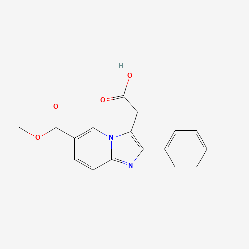 6-(Methoxycarbonyl)-2-(4-methylphenyl)imidazo[1,2-a]pyridine-3-acetic Acid, (CAS: 917252-80-3) - Related Chemical Product