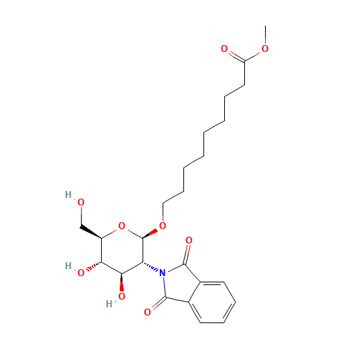 8-Methoxycarbonyloctyl-2-deoxy-2-phthalimido-b-D-glucopyranoside (CAS: 106445-25-4) - Related Chemical Product