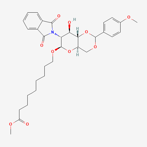 8-Methoxycarbonyloctyl-2-deoxy-2-phthalimido-4,6-O-(methoxybenzylidene)-b-D-glucopyranoside (CAS: 359436-88-7) - Related Chemical Product