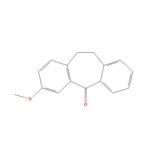 3-Methoxy Dibenzosuberone (CAS: 17910-76-8) - Chemical Structure and Molecular Formula 