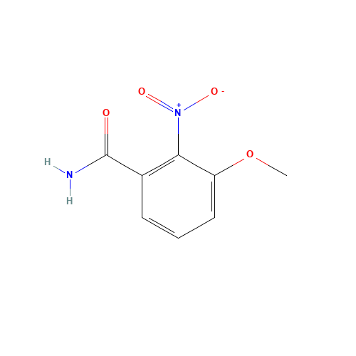 3-Methoxy-2-nitrobenzamide (CAS: 99595-85-4) - Chemical Structure and Molecular Formula 