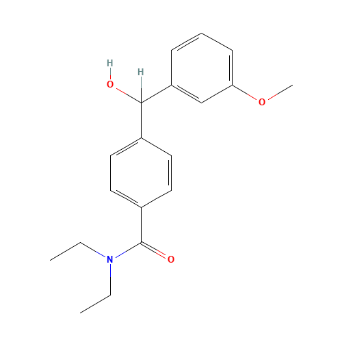 rac-4-(3'-Methoxy-a-hydroxybenzyl)-N,N-diethylbenzamide (CAS: 186094-06-4) - Related Chemical Product