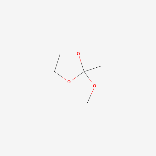 2-Methoxy-2-methyl-1,3-dioxolane (CAS: 19798-71-1) - Chemical Structure and Molecular Formula 