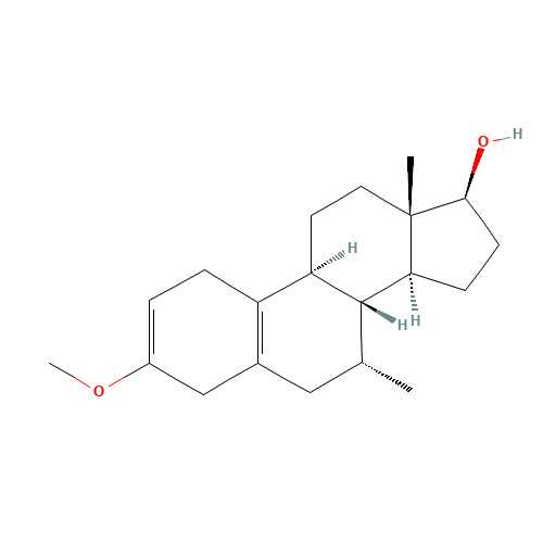 3-Methoxy-7a-methyl-estra-2,5(10)-dien-17b-ol (CAS: 15506-02-2) - Chemical Structure and Molecular Formula 