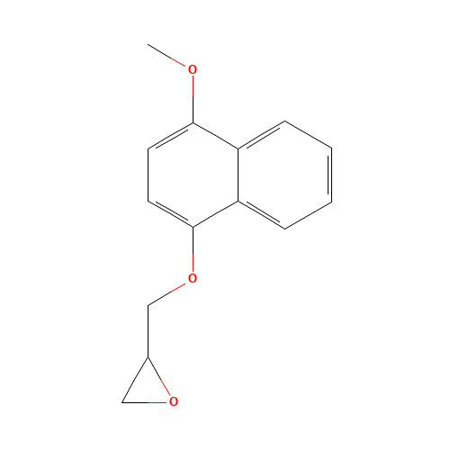 2-[[(4-Methoxy-1-naphthalenyl)oxy]methyl]oxirane (CAS: 14133-78-9) - Related Chemical Product