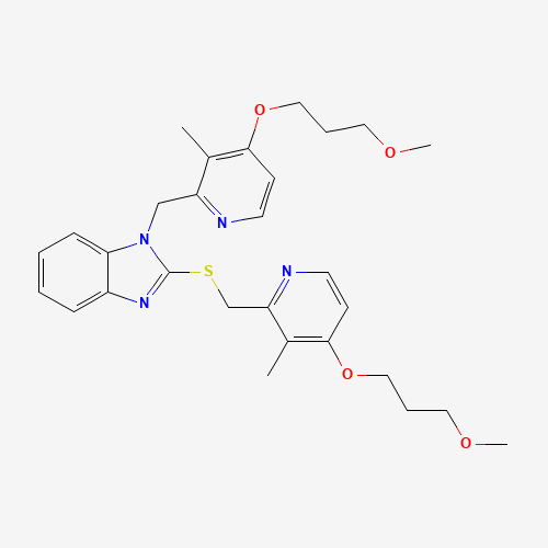 N-[[4-(3-Methoxypropoxy)-3-methyl-2-pyridinyl]methyl] Rabeprazole Sulfide (CAS: 1114543-47-3) - Related Chemical Product