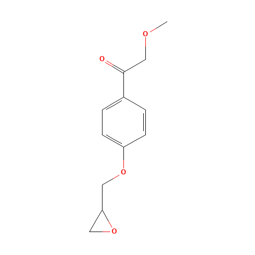2-Methoxy-1-[4-(oxiranylmethoxy)phenyl]ethanone (CAS: 110458-44-1) - Related Chemical Product