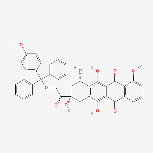 14-((4-Methoxyphenyl)diphenylmethoxy) Daunomycinone (CAS: 59326-04-4) - Related Chemical Product