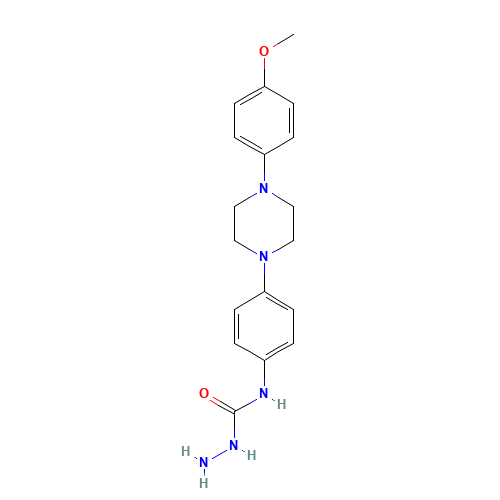 4-{[4-(4-Methyloxy-phenyl)-piperazin-1-yl]-phenyl}-hydrazinecarboxamide (CAS: 74852-89-4) - Related Chemical Product