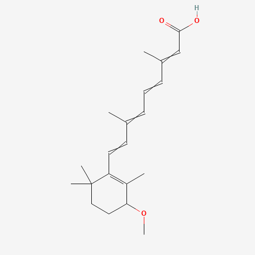 4-Methoxy Retinoic Acid (CAS: 81121-20-2) - Chemical Structure and Molecular Formula 