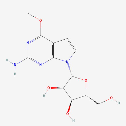4-Methoxy-7-b-D-ribofuranosyl-7H-pyrrolo[2,3-d]pyrimidin-2-amine (CAS: 115479-42-0) - Related Chemical Product