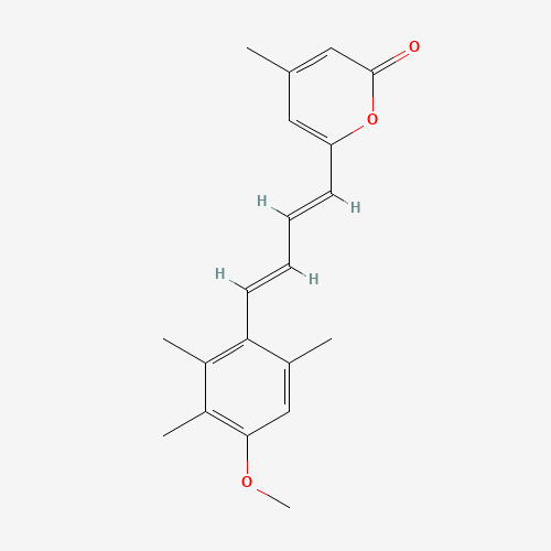 6-[(1E,3E)-4-(4-Methoxy-2,3,6-trimethylphenyl)-2-methyl-1,3-butadien-1-yl]-4-methyl-2H-pyran-2-one (CAS: 1076198-46-3) - Related Chemical Product