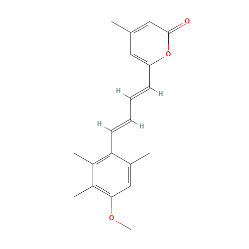 6-[(1E,3E)-4-(4-Methoxy-2,3,6-trimethylphenyl)-2-methyl-1,3-butadien-1-yl]-4-methyl-2H-pyran-2-one (CAS: 1076198-46-3) - Related Chemical Product