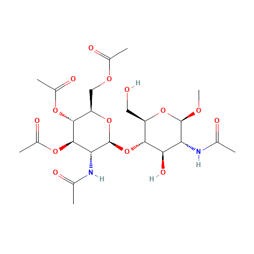 Methyl 2-Acetamido-4-O-(2-acetamido-3,4,6-tri-O-acetyl-b-D-glucopyranosyl)-2-deoxy-b-D-glucopyranoside (CAS: 97242-82-5) - Related Chemical Product