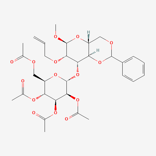 Methyl 2-O-Allyl-4,6-O-benzylidene-3-O-(2',3',4',6'-tetra-O-acetyl-a-D-mannopyranosyl)-a-D-mannopyranoside (CAS: 82185-93-1) - Related Chemical Product