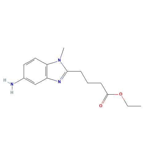 1-Methyl-5-amino-1H-benzimidazole-2-butanoic Acid Ethyl Ester (CAS: 3543-73-5) - Related Chemical Product