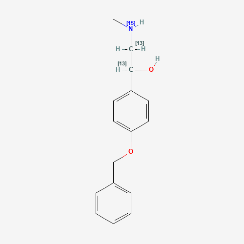 2-Methylamino-1-(4'-benzyloxyphenyl)phenyl)ethanol-13C2,15N (CAS: 1219216-73-5) - Related Chemical Product