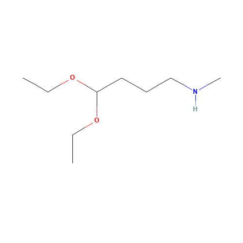 γ-Methylaminobutyraldehyde Diethyl Acetal (CAS: 114094-45-0) - Chemical Structure and Molecular Formula 