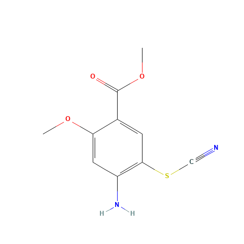 Methyl 4-amino-2-methoxy-5-thiocyanobenzoate (CAS: 59168-56-8) - Related Chemical Product