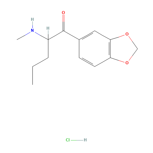 2-(Methylamino)-3',4'-(methylenedioxy)valerophenone Hydrochloride (CAS: 17763-01-8) - Related Chemical Product