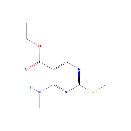 4-(Methylamino)-2-(methylthio)pyrimidine-5-carboxylic Acid Ethyl Ester (CAS: 76360-82-2) - Related Chemical Product