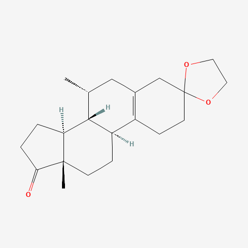 (7a)-Methyl Androstenedione 3-Ethylene Ketal (CAS: 141664-12-2) - Chemical Structure and Molecular Formula 