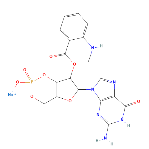 2'-(N-Methylanthraniloyl) Guanosine 3',5'-Cyclic Monophosphate Sodium Salt (CAS: 221905-46-0) - Related Chemical Product